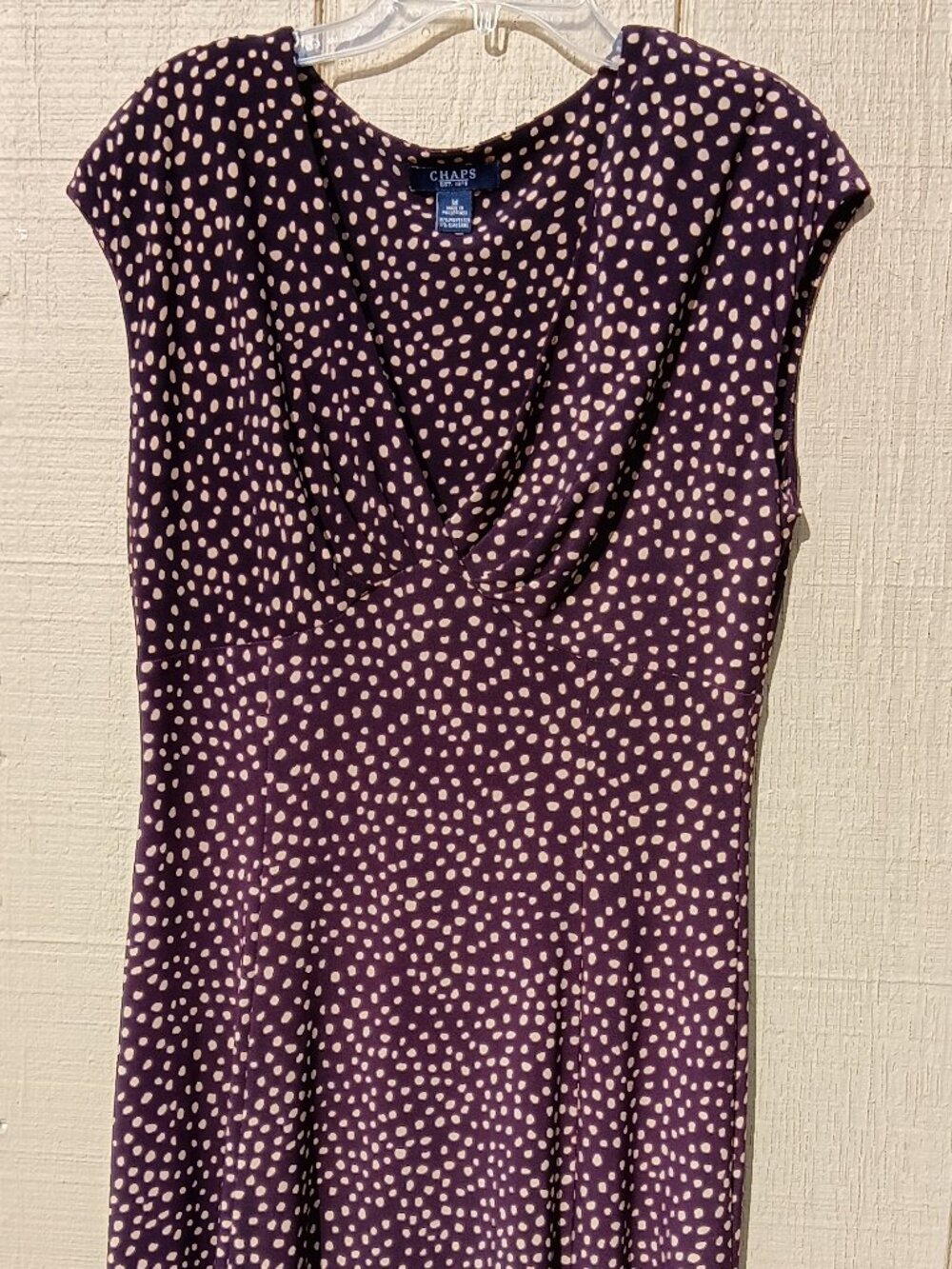 Chaps Sleeveless Dress, Medium